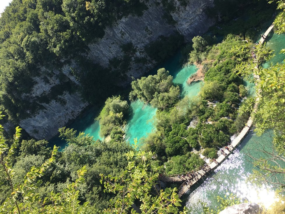 Dovolená v Chorvatsku 2021 covidu navzdory: Plitvická jezera (červenec 2021)