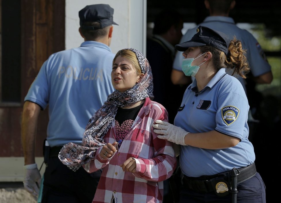 Policie zadržela první imigrantku.