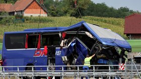 Tragická nehoda autobusu v Chorvatsku (6.8.2022)