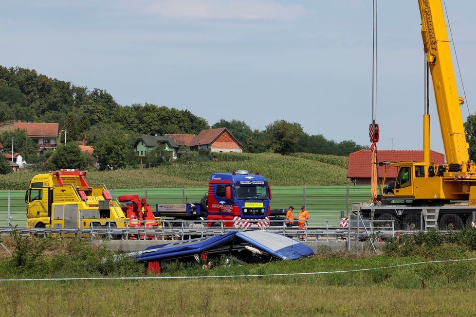 Tragická nehoda autobusu v Chorvatsku (6.8.2022)