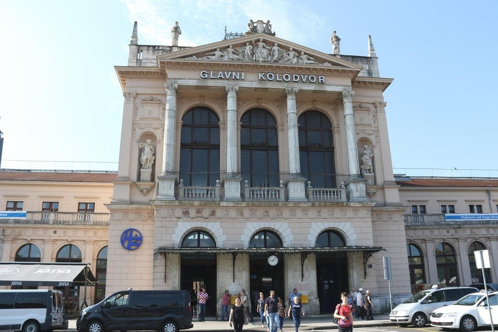 Hlavní nádraží v chorvatském Záhřebu