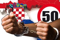 Chorvati zešíleli: Za přepřekročení »padesátky« hrozí 3 roky basy!