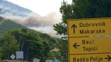 V Chorvatsku zuří požár: Hašení komplikuje silný vítr