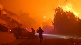 Obří požár u chorvatského Omiše. (14.8.2026)