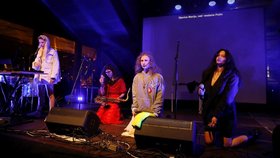 Pussy Riot na koncertě v Záhřebu. (30.5.2022)