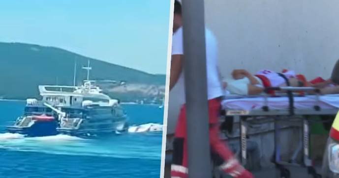 Střet katamaránu s plachetnicí ve Splitu
