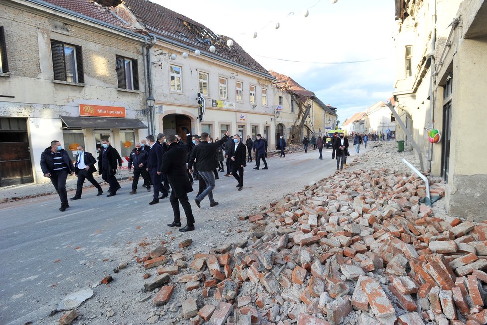 Zemětřesení v Chorvatsku, 29. prosince 2020.