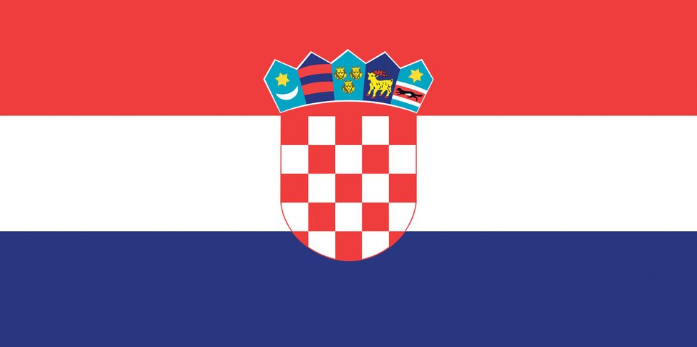 Národní vlajka Chorvatska