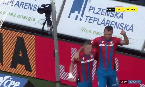 Plzeň - Teplice: Chorý hlavou doťukl za Ludhu, 1:0