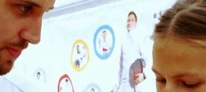 Báru učil Alex s fleretem.