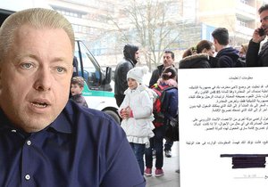 Ministr vnitra Milan Chovanec (ČSSD) zveřejnil cestovní příkaz, který uprchlíci podepsali.