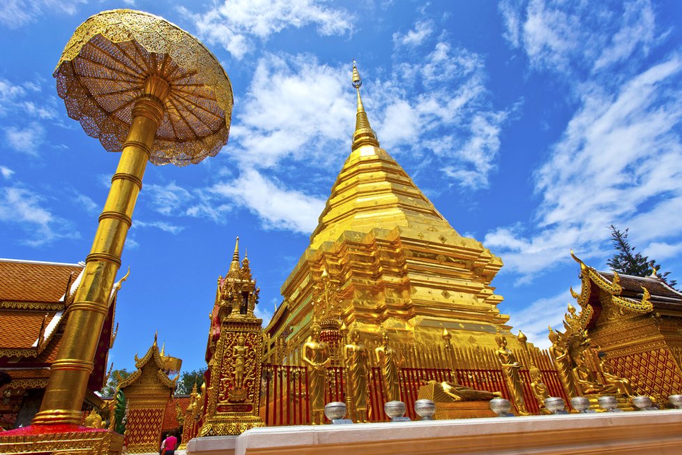 Thajský chrám Wat Phra That Doi Suthep