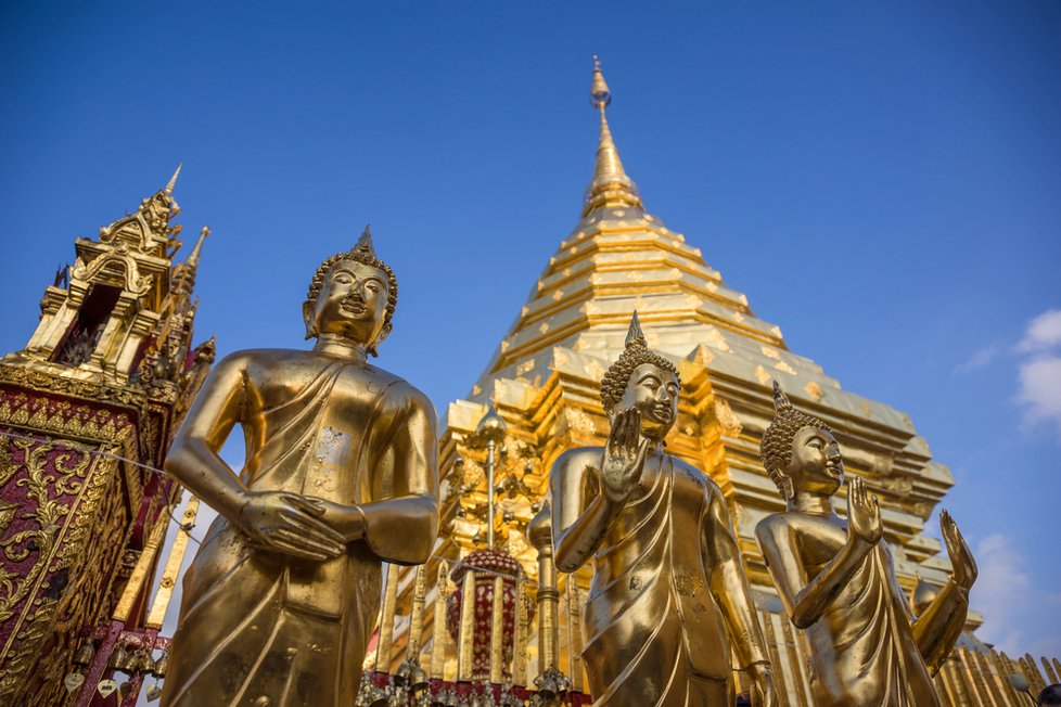Thajský chrám Wat Phra That Doi Suthep