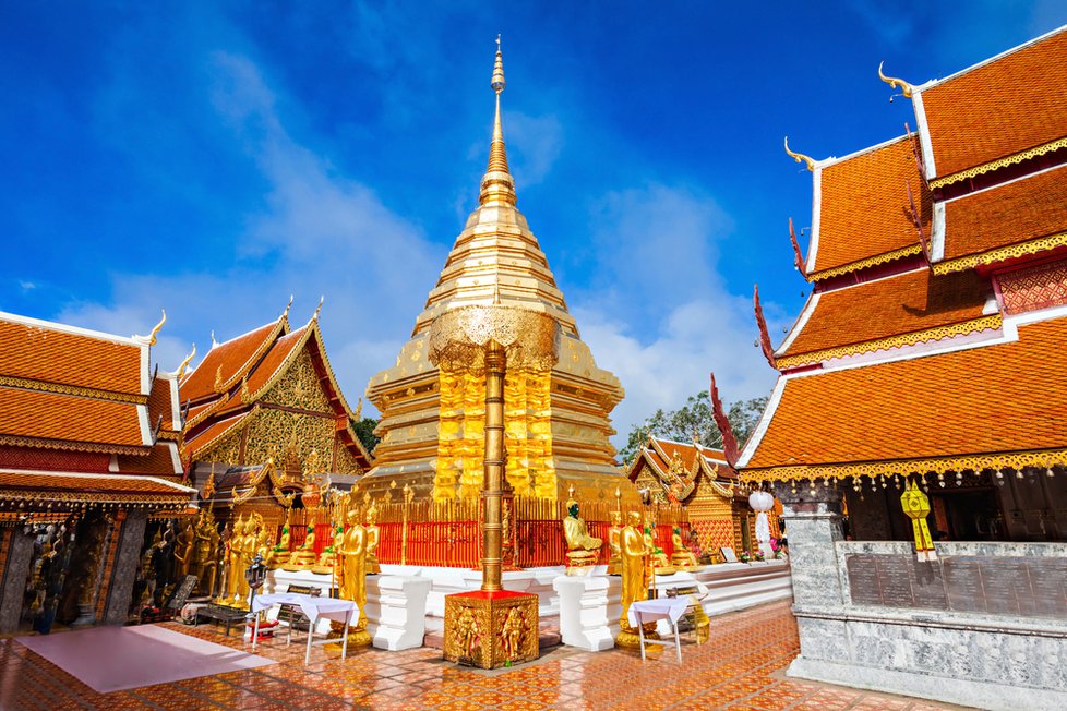 Thajský chrám Wat Phra That Doi Suthep