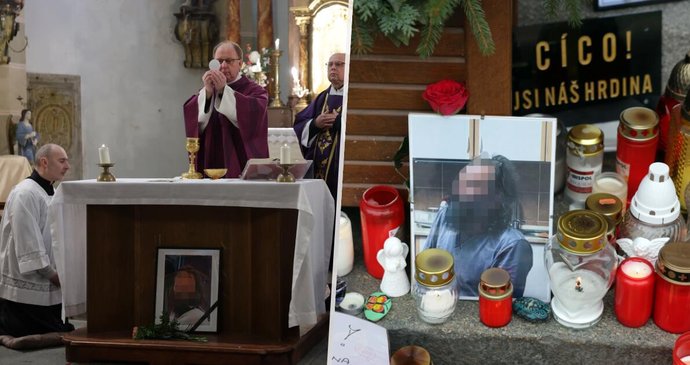 Loučení s obětí střelby v Chřibské, Liborem Cicvárkou