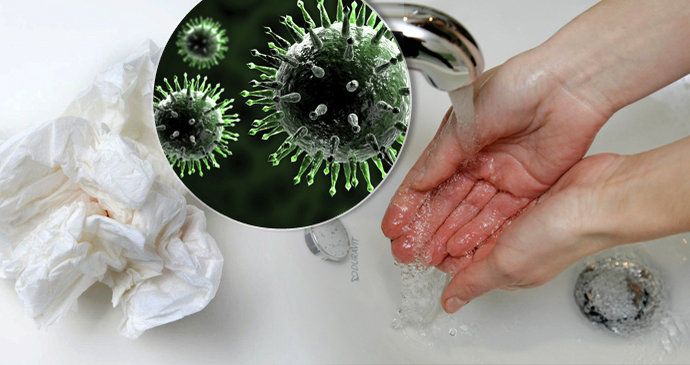 Základní prevencí je mytí rukou.