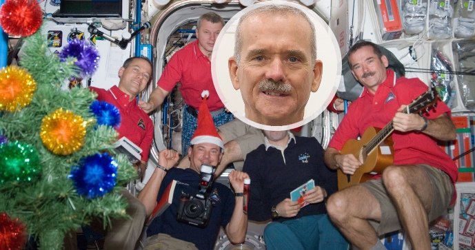 Chris Hadfield popsal svátky na ISS.