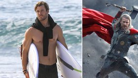 »Božský« Chris Hemsworth na surfu: Tělo jako ze soustruhu!