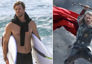 »Božský« Chris Hemsworth na surfu: Tělo jako ze soustruhu!