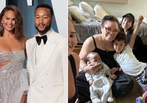 Chrissy Teigen doma pomáhají čtyři chůvy a maminka.