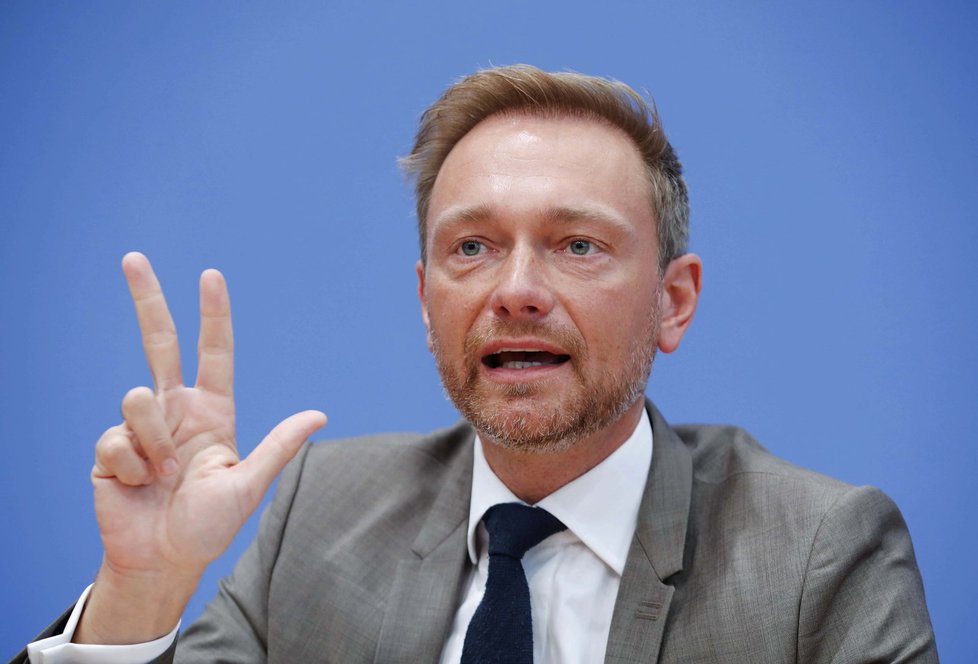 Šéf německých Svobodných Christian Lindner (FDP)