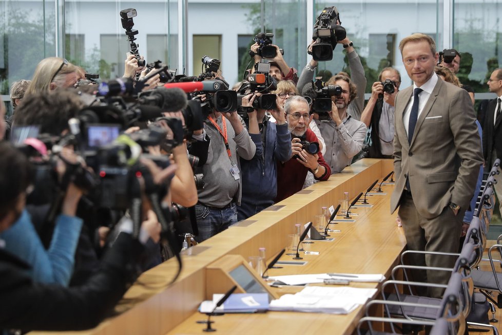 Šéf německých Svobodných Christian Lindner (FDP)