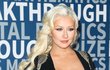 Zpěvačka Christina Aguilera také vsadila na velký výstřih. Na akci rozhodně přitáhla veškerou pozornost.