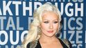 Zpěvačka Christina Aguilera také vsadila na velký výstřih. Na akci rozhodně přitáhla veškerou pozornost.