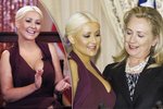 Zpěvačka Christina Aguilera si ve Washingtonu převzala cenu, jako ambasadorka za boj proti hladu. Bývalá manželka Billa Clintona, která cenu předávala si nenechala ujít pohled do vskutku nabušených vnad Christiny