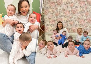 Ruská supermáma Christina Ozturková má 11 dětí, ale chce to prý do táhnout až na stovku.