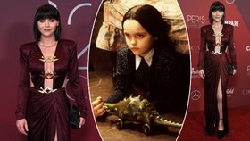 Takto Wednesday Addamsovou rozhodně neznáme: Christina Ricciová v sexy šatech odhalila hrudník!