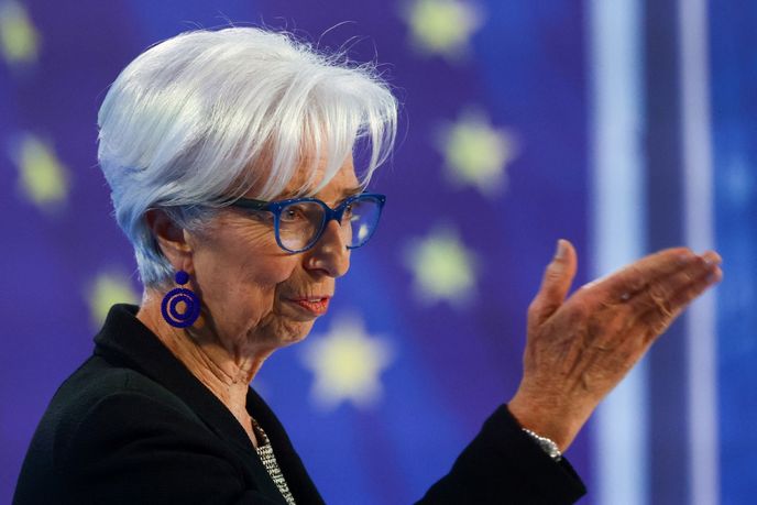 Prezidentka Evropské centrální banky (ECB) Christine Lagardeová Prezidentka Evropské centrální banky (ECB) Christine Lagardeová