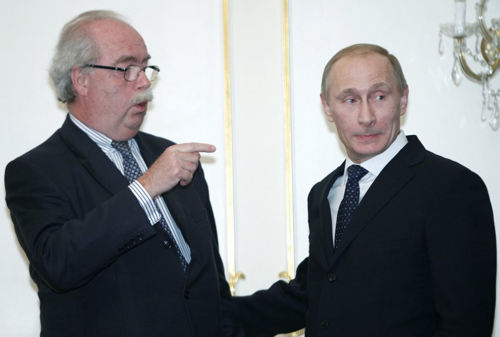 Christophe de Margerie s ruským prezidentem Vladimirem Putinem.