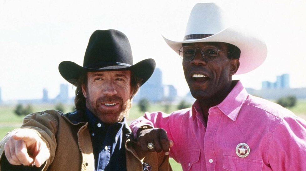 Chuck Noris a Clarence Gilyard v seriálu Walker, Texas Ranger