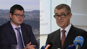 Ministr pro lidská práva Jan Chvojka (ČSSD, vlevo) a vicepremiér Andrej Babiš (ANO)