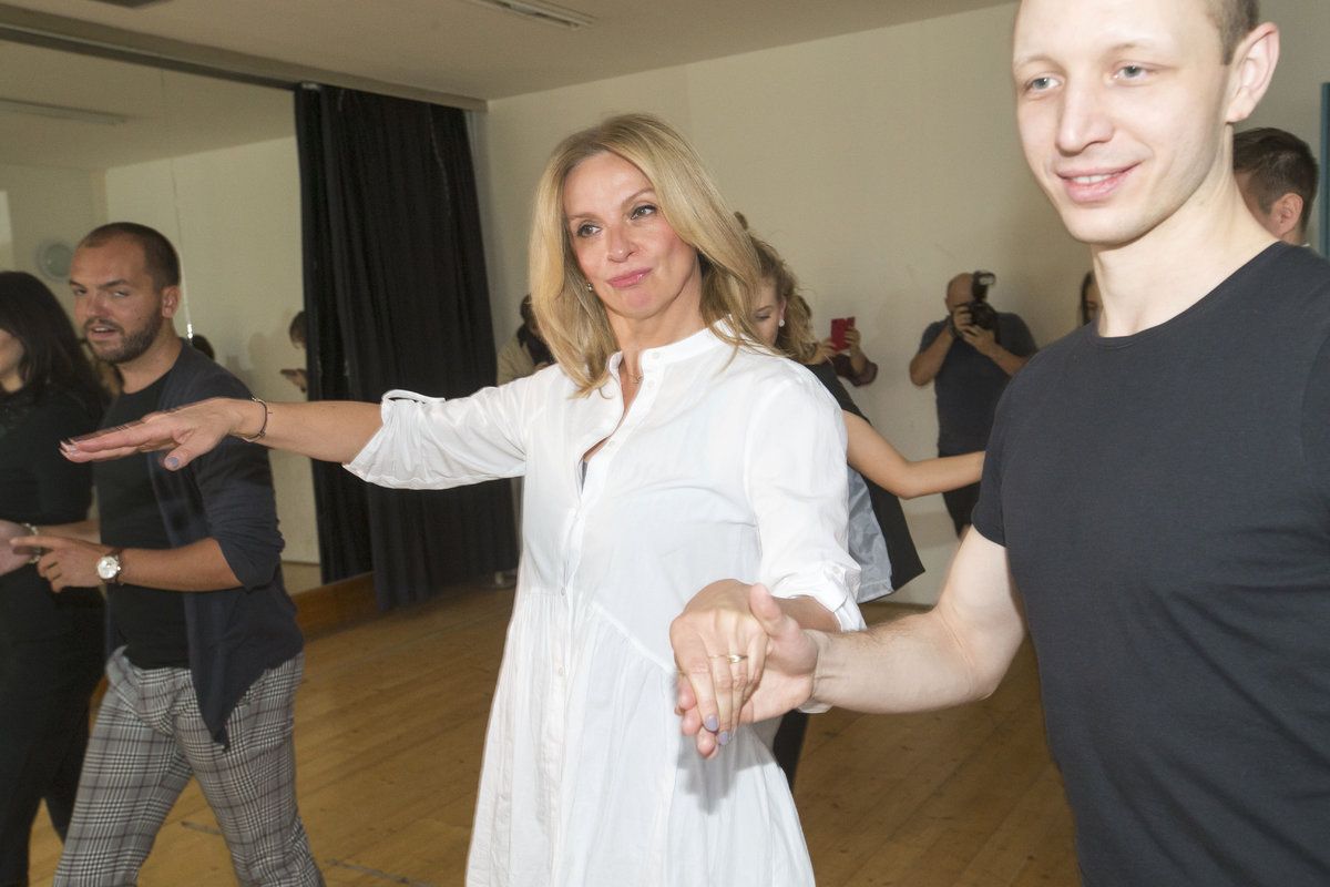 Ivana Chýlková trénuje na taneční soutěž