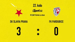 SESTŘIH: Slavia - Pardubice 3:0. Chytil rozhodl rekordním hattrickem