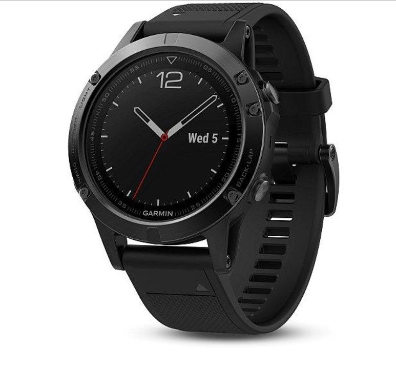 Garmin Fenix 5, od 15 990 Kč, chytré hodinky, celodenní snímání tepu, kroky, tréninkový plán, multi-sport funkce, spánková aktivita, zabudovaná GPS