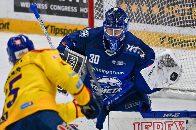 Mistra zachránili beci. Nemůžeme dopustit tolik přesilovek, řekl jediný střelec Motoru Mistra zachránili beci. Nemůžeme dopustit tolik přesilovek, řekl jediný střelec Motoru