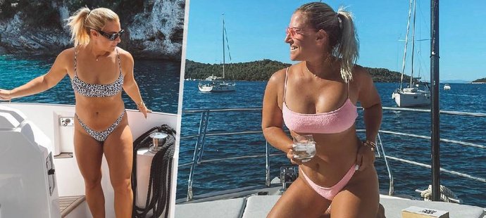 Dominika Ciibulková si užívá dovolenkovou plavbu na luxusní jachtě