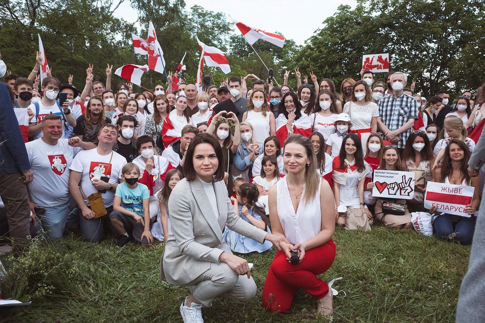 Vůdkyně běloruské opozice na návštěvě v Praze