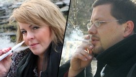 Nechceme dělat rozdíly, vzkazuje ministerstvo zdravotnictví a chystá pro kuřáky e-cigaret (vlevo) stejné postihy, jako pro klasické kuřáky. A reklamu na e-cigarety přitom dělala i Iveta Bartošová...