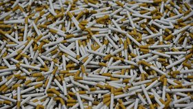 Celní správa zlikvidovala 118 milionů zabavených cigaret a 180 tun tabáku. Zboží pocházelo od pašeráků a nelegálních výrobců.