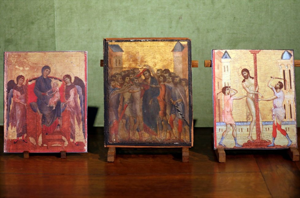 Vzácná malba gotického mistra Cimabueho ze 13. století byla vydražena za 24 milionů eur (614 milionů Kč)
