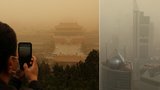 Nejhorší písečná bouře za poslední desetiletí svírá Čínu. Komplikuje leteckou i pozemní dopravu