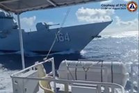 VIDEO: Trapas čínského námořnictva. Jeho plavidlo se srazilo s člunem pobřežní stráže