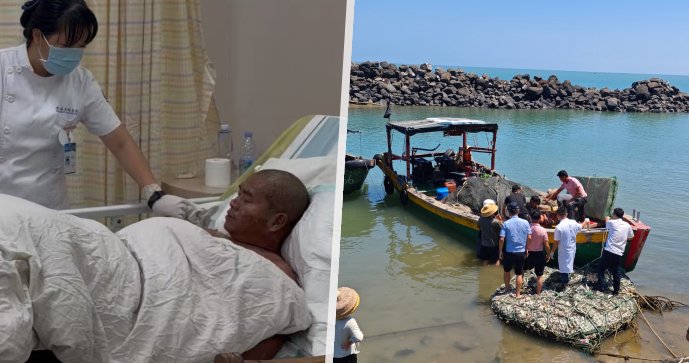 Turista ukázal neuvěřitelnou vůli žít.