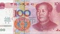 Bankovka v hodnotě 100 jüanů z roku 2005