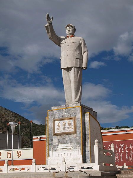 Maova socha v Li-ťiangu.