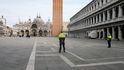 Prázdné ulice v italských Benátkách. (9.3.2020)